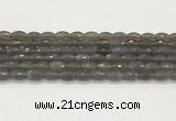 CAA5482 15.5 inches 8*12mm faceted rice agate beads