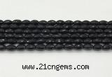 CAA5483 15.5 inches 8*12mm faceted rice agate beads