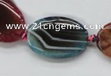 CAA552 15.5 inches 20*30mm oval dyed madagascar agate beads