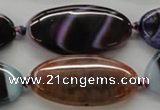 CAA553 15.5 inches 20*40mm oval dyed madagascar agate beads