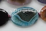 CAA554 15.5 inches 25*35mm oval dyed madagascar agate beads