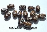 CAA5717 8*12mm drum tibetan agate dzi beads wholesale