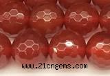 CAA5741 15 inches 8mm faceted round red agate beads