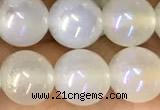 CAA5820 15 inches 8mm round AB-color agate beads