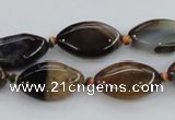 CAA583 15.5 inches 12*19mm marquise dragon veins agate beads