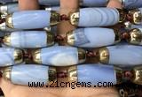 CAA5866 14*38mm - 16*43mm rice agate beads