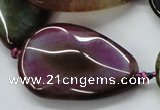 CAA588 15.5 inches 25*40mm faceted teardrop dragon veins agate beads