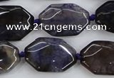 CAA595 15.5 inches 18*25mm faceted octagonal dragon veins agate beads