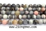 CAA6133 15 inches 10mm round Botswana agate beads wholesale