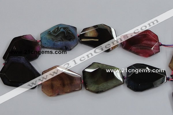 CAA623 15.5 inches 38*48mm freeform dragon veins agate beads