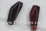 CAA624 top-drilled 15*42mm freeform dragon veins agate beads