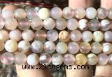 CAA6242 15 inches 8mm round sakura agate beads wholesale