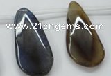 CAA625 top-drilled 25*50mm freeform dragon veins agate beads