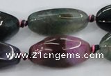 CAA626 15.5 inches 15*30mm nuggets dragon veins agate beads