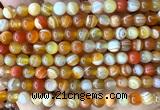 CAA6366 15 inches 6mm round orange banded agate beads wholesale