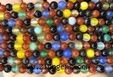 CAA6406 15 inches 6mm round rainbow agate beads wholesale