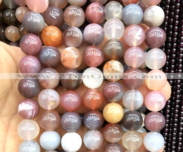 CAA6413 15 inches 12mm round Yanyuan agate beads wholesale