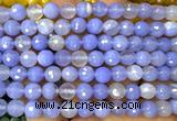 CAA6422 15 inches 8mm round blue banded agate beads wholesale