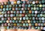 CAA6467 15 inches 6mm faceted round Indian agate beads wholesale