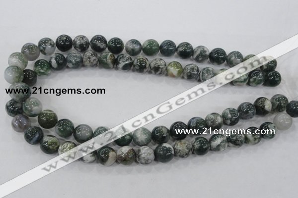 CAA703 15.5 inches 12mm round tree agate gemstone beads wholesale