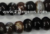 CAA733 15.5 inches 10*14mm rondelle fire crackle agate beads