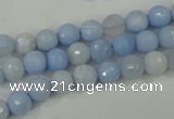 CAA735 15.5 inches 6mm faceted round blue lace agate beads wholesale