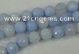 CAA736 15.5 inches 8mm faceted round blue lace agate beads wholesale