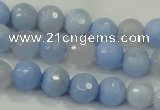 CAA737 15.5 inches 10mm faceted round blue lace agate beads wholesale