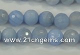 CAA738 15.5 inches 12mm faceted round blue lace agate beads wholesale