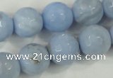 CAA741 15.5 inches 18mm faceted round blue lace agate beads