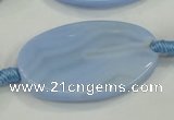 CAA744 15.5 inches 25*40mm oval blue lace agate beads wholesale