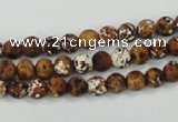 CAA749 15.5 inches 6mm round wooden agate beads wholesale