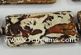 CAA757 15.5 inches 21*41mm rectangle wooden agate beads wholesale