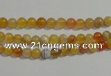 CAA86 15.5 inches 4mm round botswana agate gemstone beads