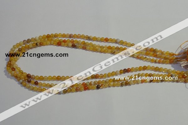 CAA86 15.5 inches 4mm round botswana agate gemstone beads