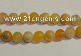 CAA87 15.5 inches 6mm round botswana agate gemstone beads