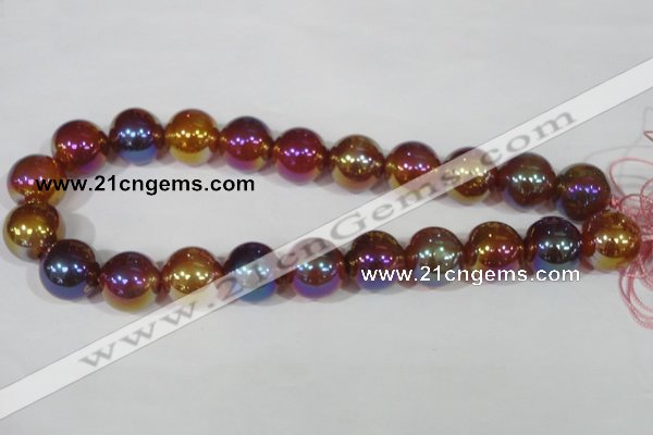 CAA873 15.5 inches 18mm round AB-color red agate beads