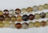 CAA890 15.5 inches 6mm round agate gemstone beads wholesale