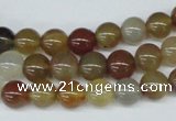 CAA891 15.5 inches 8mm round agate gemstone beads wholesale