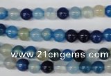 CAA930 15.5 inches 6mm round agate gemstone beads