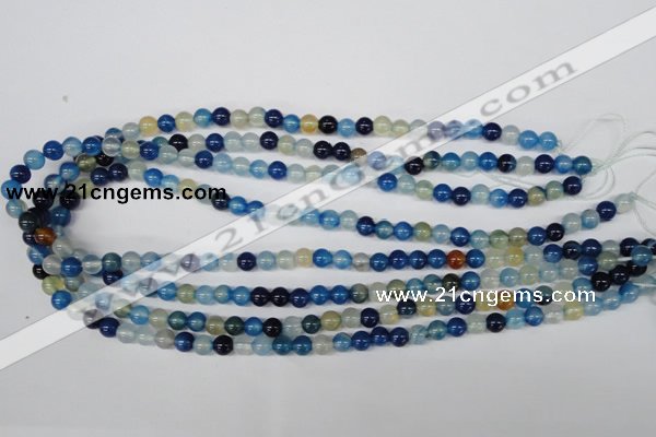 CAA930 15.5 inches 6mm round agate gemstone beads