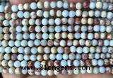 CAB1010 15 inches 4mm round blue agalmatolite beads wholesale