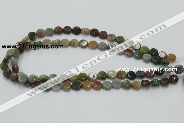 CAB128 15.5 inches 10mm coin india agate gemstone beads wholesale