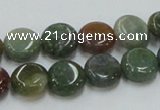 CAB129 15.5 inches 12mm coin india agate gemstone beads wholesale