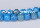 CAB221 15.5 inches 8mm round blue crazy lace agate beads