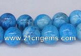 CAB222 15.5 inches 10mm round blue crazy lace agate beads