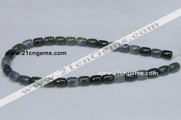 CAB392 15.5 inches 10*12mm column moss agate gemstone beads wholesale