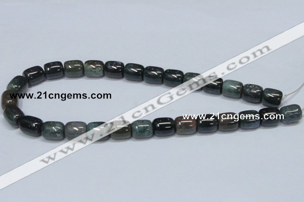 CAB393 15.5 inches 12*14mm column moss agate gemstone beads wholesale