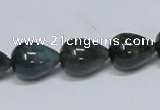 CAB396 15.5 inches 12*16mm teardrop moss agate gemstone beads