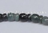 CAB426 15.5 inches 9*13mm vase-shaped moss agate gemstone beads